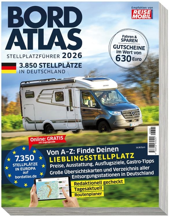 Produktbild: Bordatlas Stellplatzf&uuml;hrer 2026