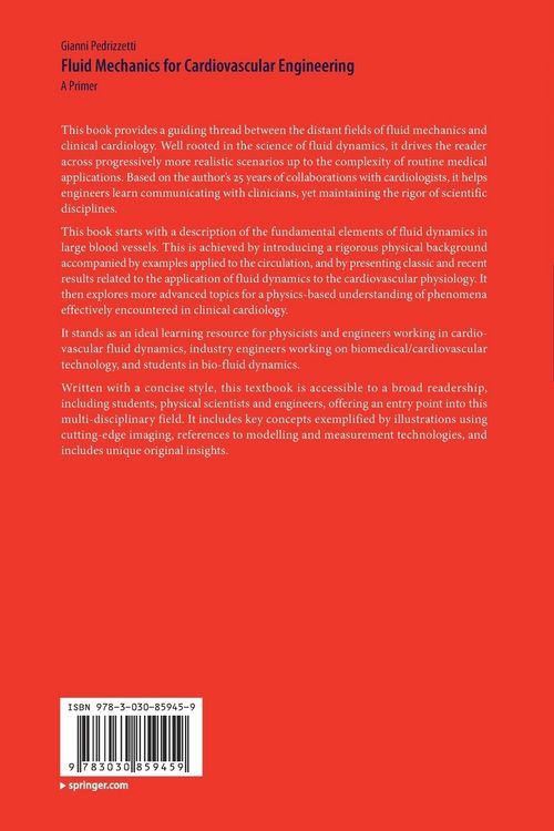 Produktbild: Fluid Mechanics for Cardiovascular Engineering