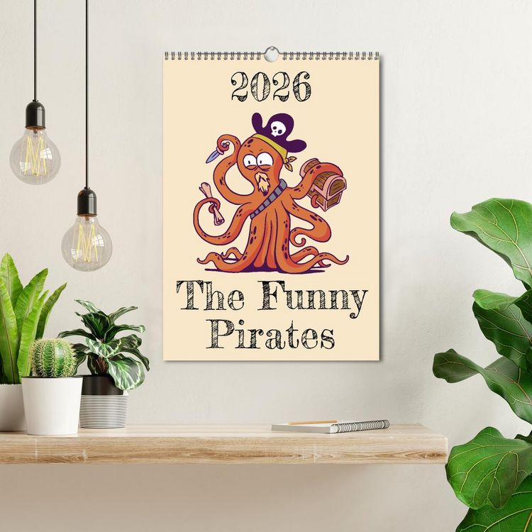 Produktbild: The Funny Pirates (Wall Calendar 2026 DIN A3 portrait), CALVENDO 12 Month Wall Calendar