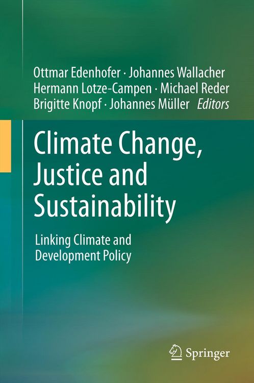 Produktbild: Climate Change, Justice and Sustainability