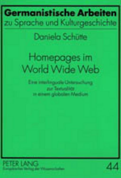 Produktbild: Homepages im World Wide Web
