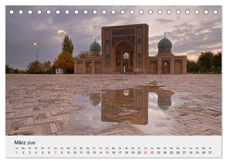 Produktbild: Usbekistan entlang der Seidenstra&szlig;e (Tischkalender 2026 DIN A5 quer), CALVENDO Monatskalender