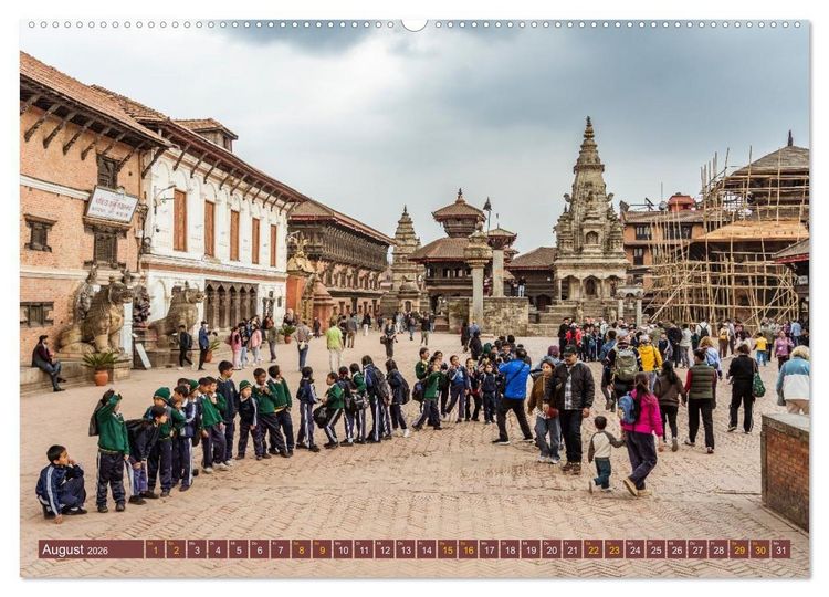 Produktbild: K&ouml;nigsst&auml;tte im Kathmandutal (Wandkalender 2026 DIN A2 quer), CALVENDO Monatskalender