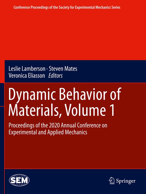 Produktbild: Dynamic Behavior of Materials, Volume 1