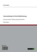 Produktbild: Neuromarketing als Teil der Marktforschung