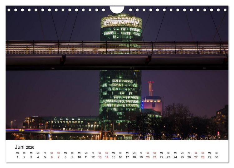 Produktbild: Frankfurt am Main bei Tag und Nacht (Wandkalender 2026 DIN A4 quer), CALVENDO Monatskalender