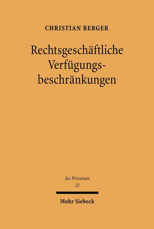 Produktbild: Rechtsgesch&auml;ftliche Verf&uuml;gungsbeschr&auml;nkungen