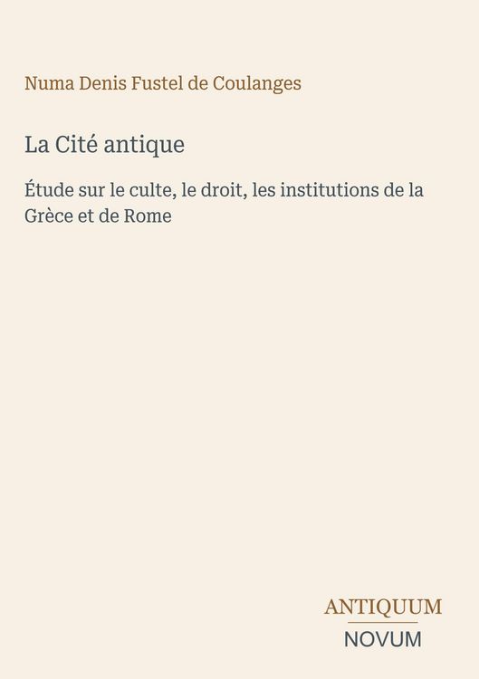 Produktbild: La Cit&eacute; antique