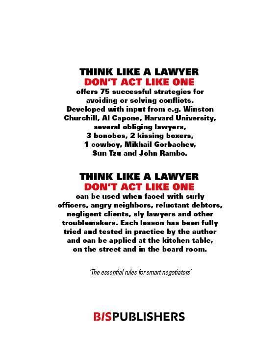 Produktbild: Think Like a Lawyer Dont Act Like One
