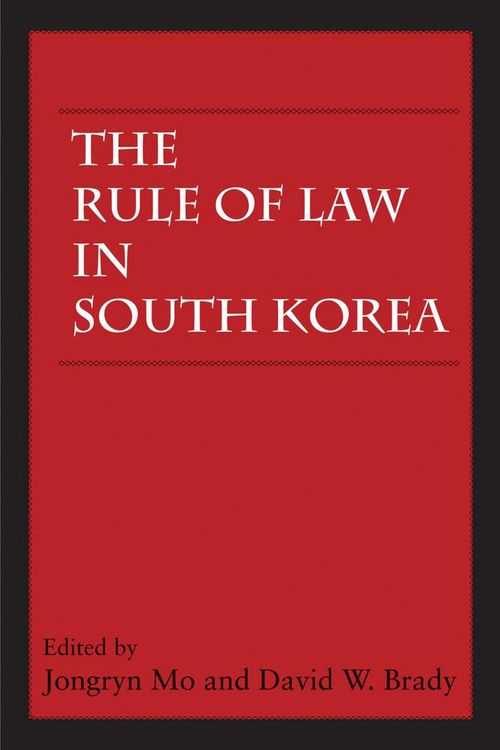 Produktbild: Rule of Law in South Korea