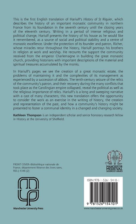 Produktbild: Hariulf's History of St Riquier