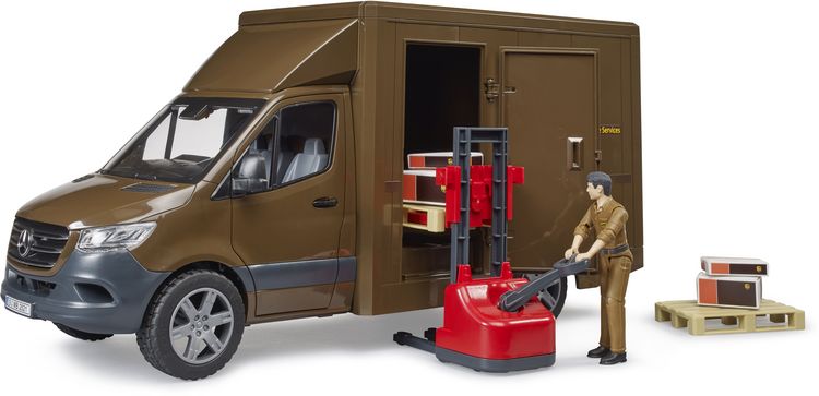 Produktbild: Bruder 02678 MB Sprinter UPS mit Fahrer und Zubeh&ouml;r