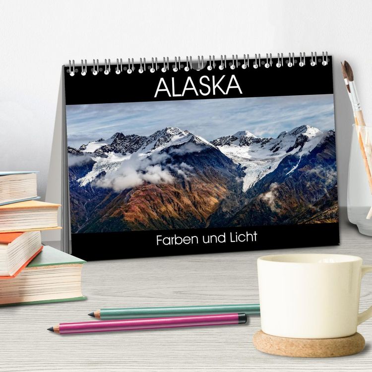 Produktbild: Alaska - Farben und Licht (Tischkalender 2026 DIN A5 quer), CALVENDO Monatskalender