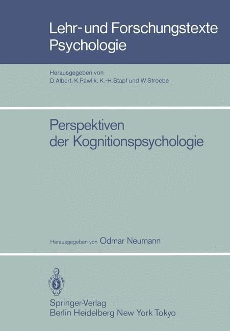 Produktbild: Perspektiven der Kognitionspsychologie
