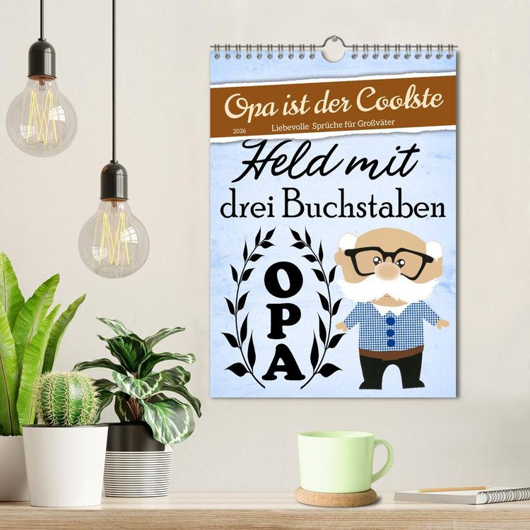 Produktbild: Opa ist der Coolste (Wandkalender 2026 DIN A4 hoch), CALVENDO Monatskalender