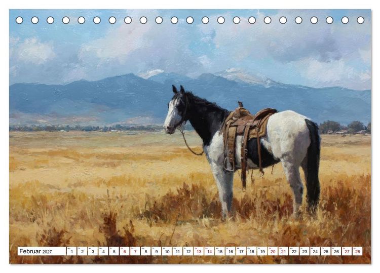 Produktbild: Western Horizonte (Tischkalender 2027 DIN A5 quer), CALVENDO Monatskalender