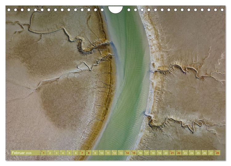 Produktbild: neunziggrad I photoart: das wattenmeer von oben (Wandkalender 2026 DIN A4 quer), CALVENDO Monatskalender