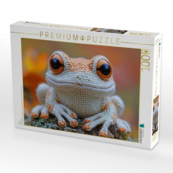 Produktbild: CALVENDO Puzzle Frosch | 1000 Teile Lege-Gr&ouml;&szlig;e 64x48cm Foto-Puzzle f&uuml;r gl&uuml;ckliche Stunden