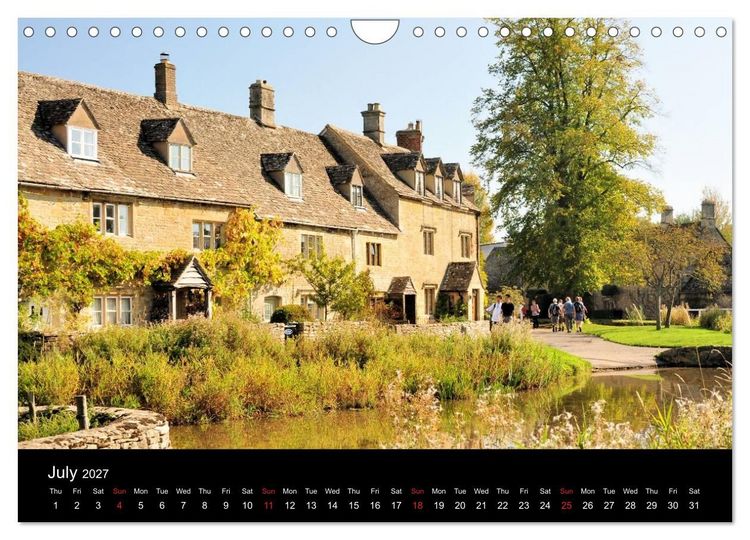 Produktbild: Cotswold Cottages (Wall Calendar 2027 DIN A4 landscape), CALVENDO 12 Month Wall Calendar