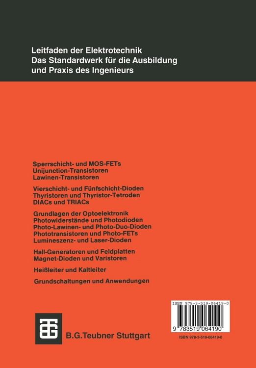 Produktbild: Bauelemente der Halbleiterelektronik