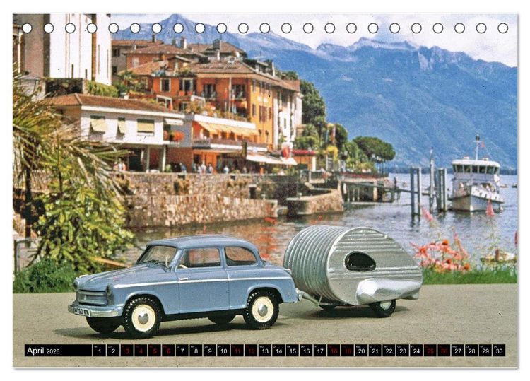 Produktbild: Miniaturwelten des Campings (Tischkalender 2026 DIN A5 quer), CALVENDO Monatskalender