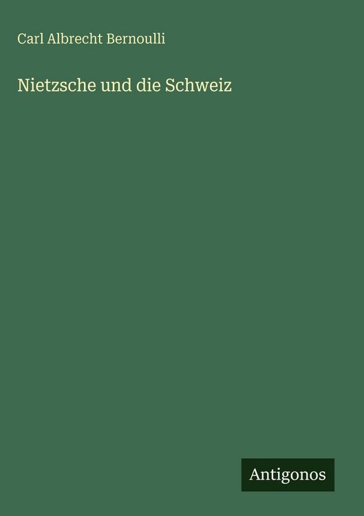 Produktbild: Nietzsche und die Schweiz