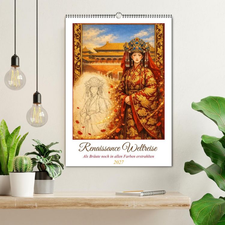 Produktbild: Renaissance Weltreise (Wandkalender 2027 DIN A2 hoch), CALVENDO Monatskalender