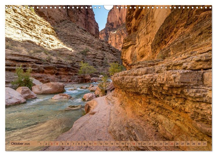Produktbild: Colorado River Rafting im Grand Canyon (Wandkalender 2026 DIN A3 quer), CALVENDO Monatskalender