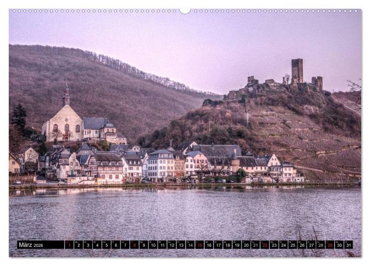 Produktbild: Mosel Impressionen Mystische Burgen und magische Orte (hochwertiger Premium Wandkalender 2026 DIN A2 quer), Kunstdruck in Hochglanz