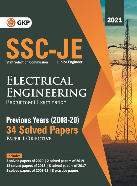 Produktbild: SSC 2021 Junior Engineers Paper I - Electrical Engineering - 34 Previous Years Solved Papers (2008-20)