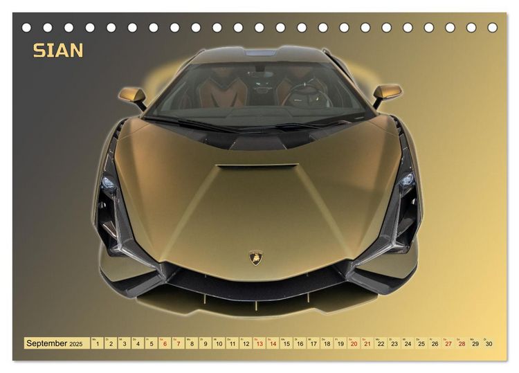 Produktbild: Ikonen der Automobilkunst (Tischkalender 2025 DIN A5 quer), CALVENDO Monatskalender