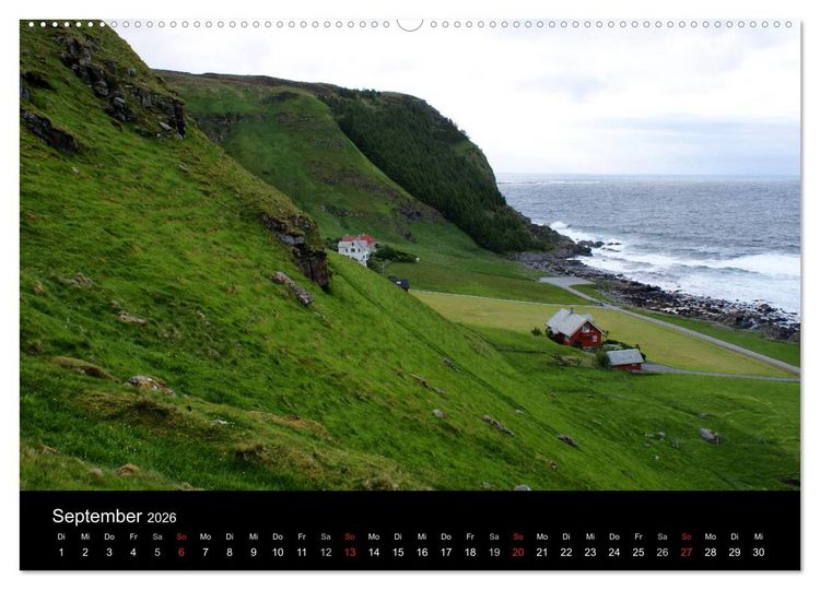Produktbild: Norwegen 2026 (hochwertiger Premium Wandkalender 2026 DIN A2 quer), Kunstdruck in Hochglanz