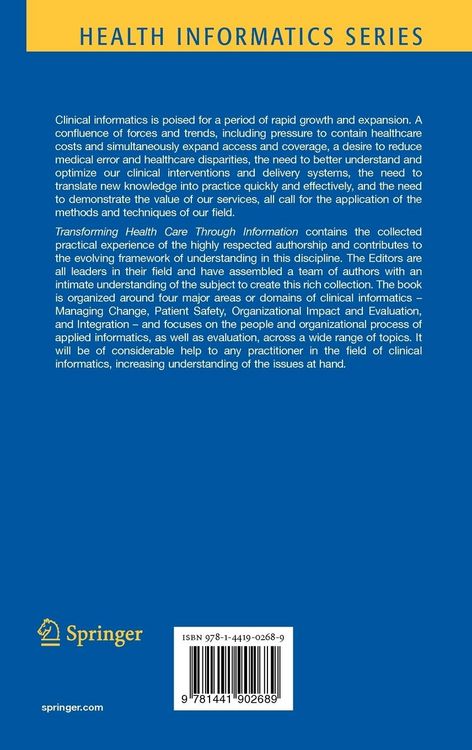Produktbild: Transforming Health Care Through Information: Case Studies