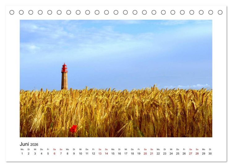 Produktbild: Fehmarn - Bewegende Momente (Tischkalender 2026 DIN A5 quer), CALVENDO Monatskalender
