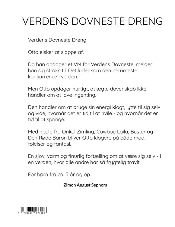 Produktbild: Verdens dovneste dreng