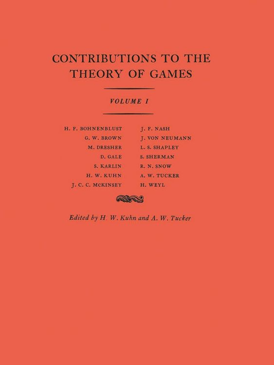 Produktbild: Contributions to the Theory of Games, Volume I