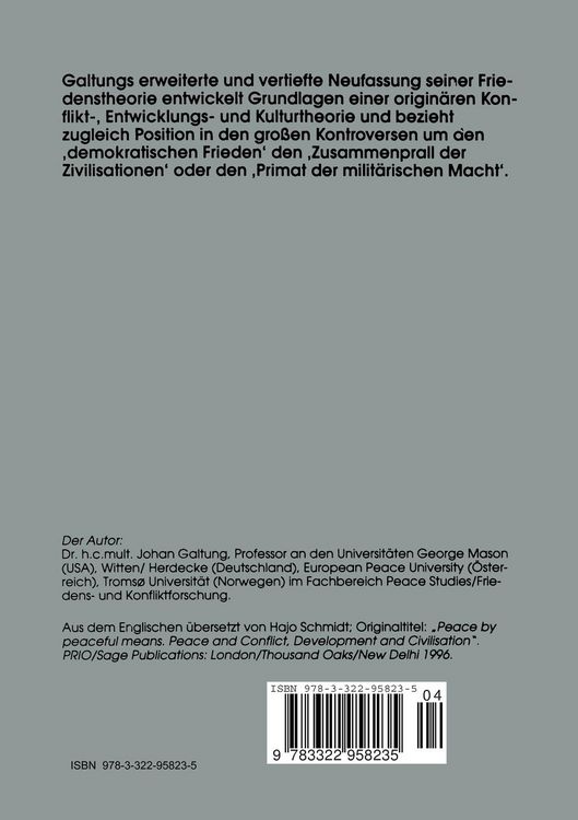 Produktbild: Frieden mit friedlichen Mitteln