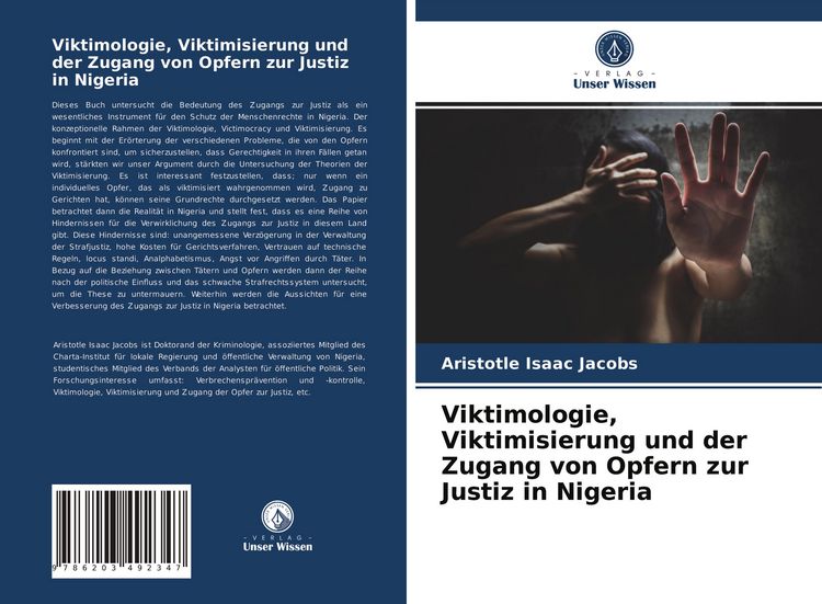 Produktbild: Viktimologie, Viktimisierung und der Zugang von Opfern zur Justiz in Nigeria