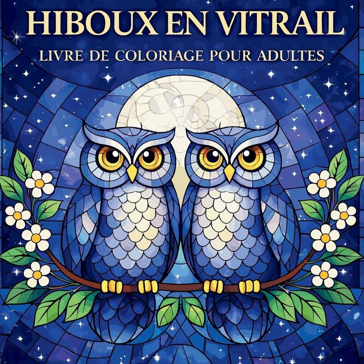 Produktbild: Hiboux en Vitrail - Livre de coloriage pour adultes