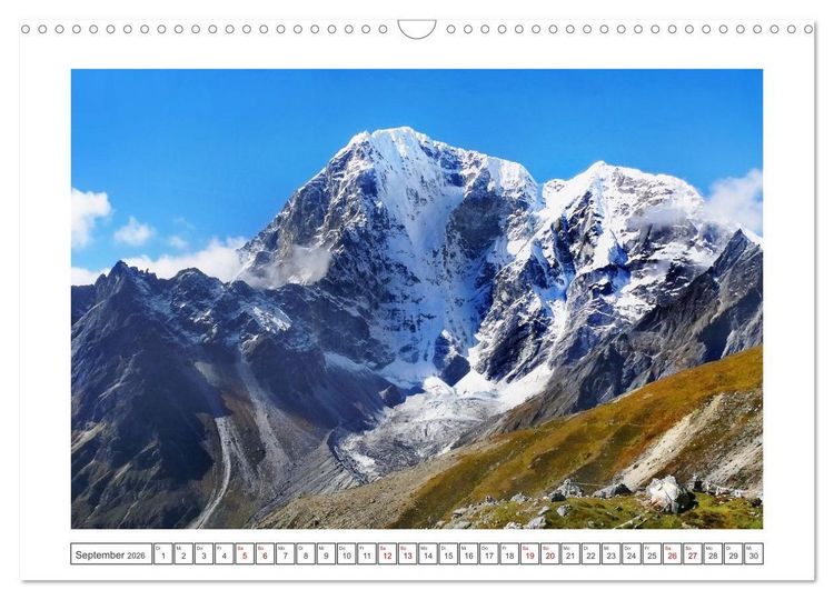 Produktbild: Himalaya - Bergparadies (Wandkalender 2026 DIN A3 quer), CALVENDO Monatskalender
