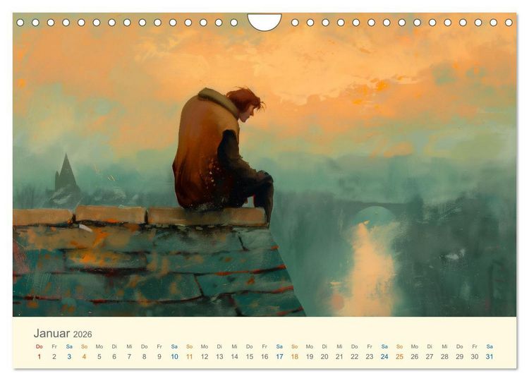 Produktbild: Helden der Weltliteratur (Wandkalender 2026 DIN A4 quer), CALVENDO Monatskalender