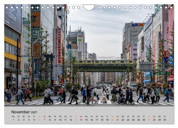 Produktbild: Tokio. Die faszinierende Metropole Japans (Wandkalender 2027 DIN A4 quer), CALVENDO Monatskalender