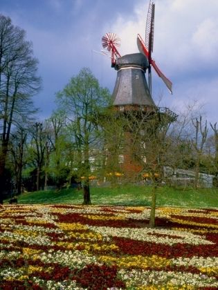 Produktbild: CALVENDO Puzzle Windm&uuml;hle in Bremer Park | 1000 Teile Lege-Gr&ouml;&szlig;e 64x48cm Foto-Puzzle f&uuml;r gl&uuml;ckliche Stunden