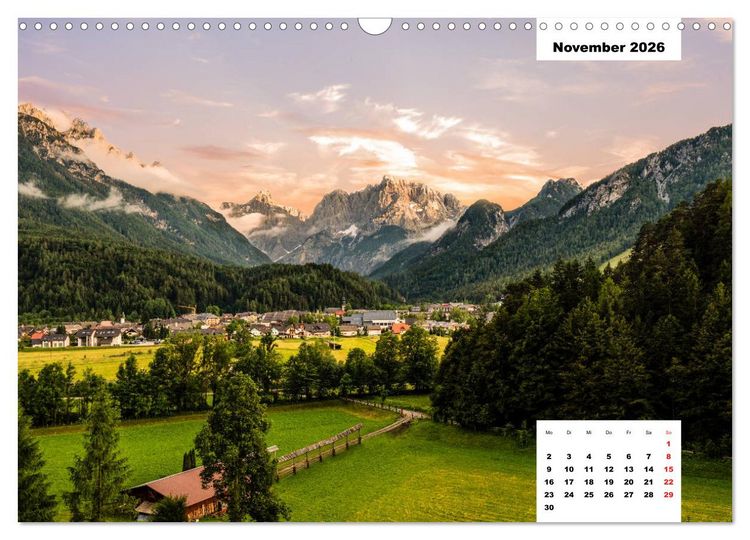 Produktbild: Faszination Ostalpen - von Berchtesgaden bis Slowenien (Wandkalender 2026 DIN A3 quer), CALVENDO Monatskalender