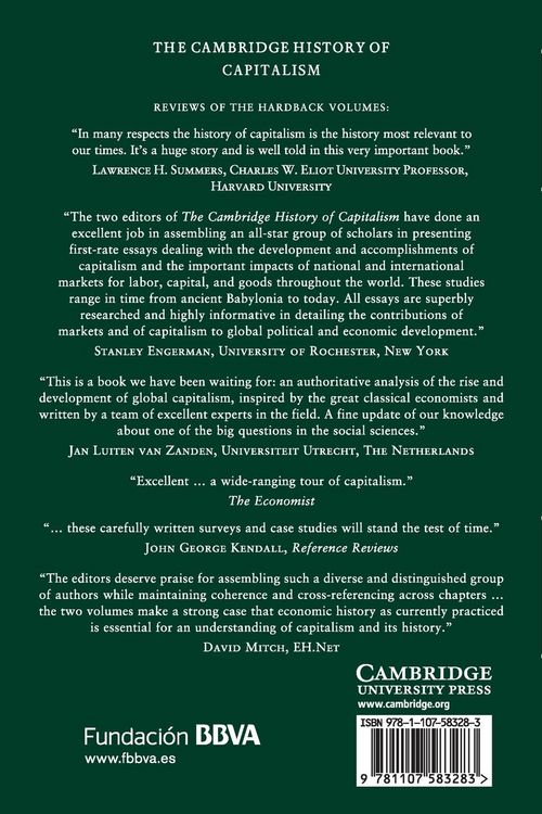 Produktbild: The Cambridge History Capitalism v1