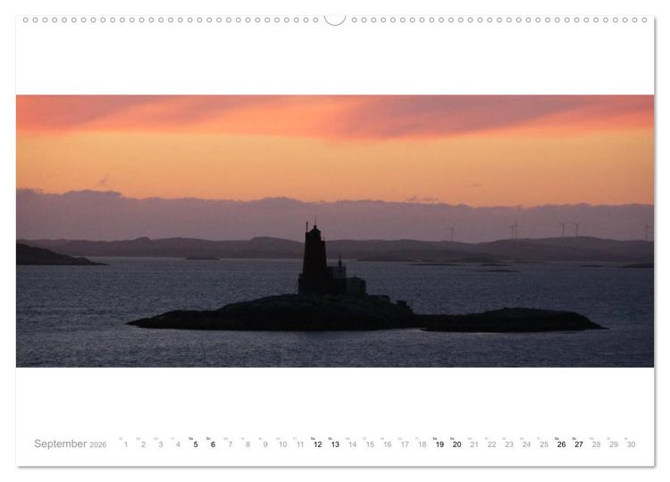 Produktbild: Panoramen der norwegischen K&uuml;ste (hochwertiger Premium Wandkalender 2026 DIN A2 quer), Kunstdruck in Hochglanz