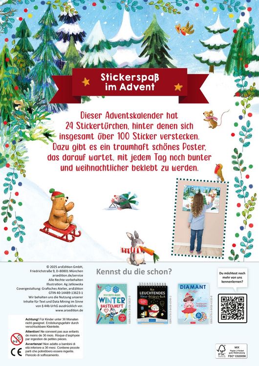 Produktbild: Mein Adventskalender mit Stickern