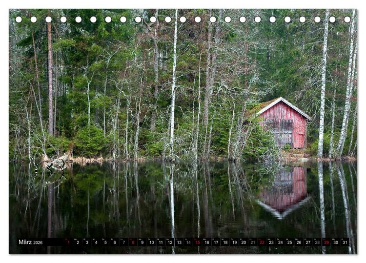 Produktbild: S&uuml;dliches Finnland (Tischkalender 2026 DIN A5 quer), CALVENDO Monatskalender