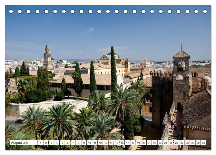Produktbild: Momente einer Reise - Andalusien (Tischkalender 2027 DIN A5 quer), CALVENDO Monatskalender