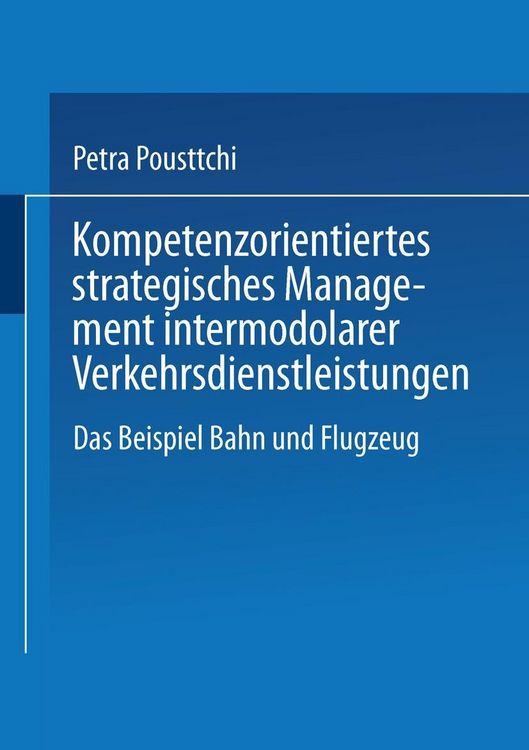 Produktbild: Kompetenzorientiertes strategisches Management intermodaler Verkehrsdienstleistungen